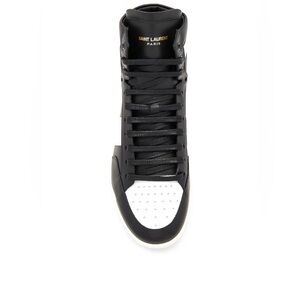Saint Laurent Monochrome High-Top Sneakers